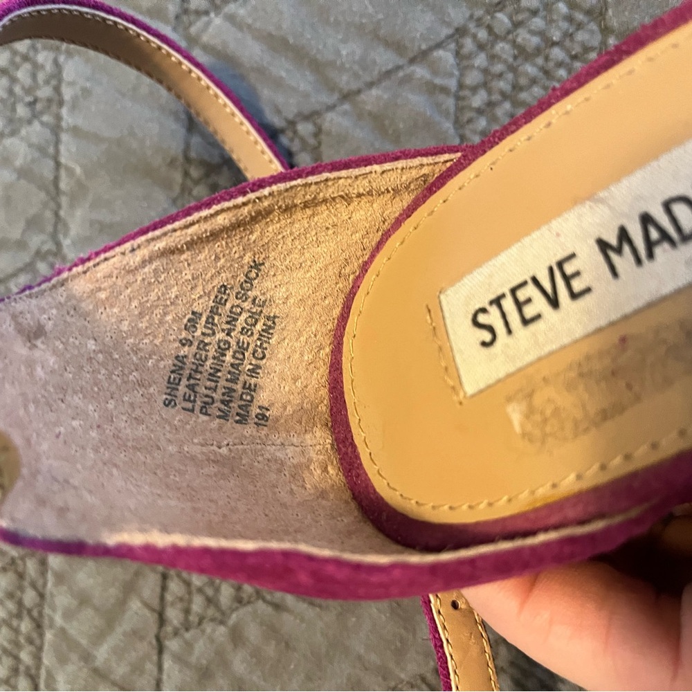 Steve Madden Fuchsia Block Heels - image 5